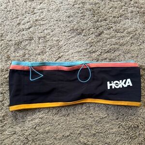 Hoka Black belt with Blue, Pink, and Yellow Accents